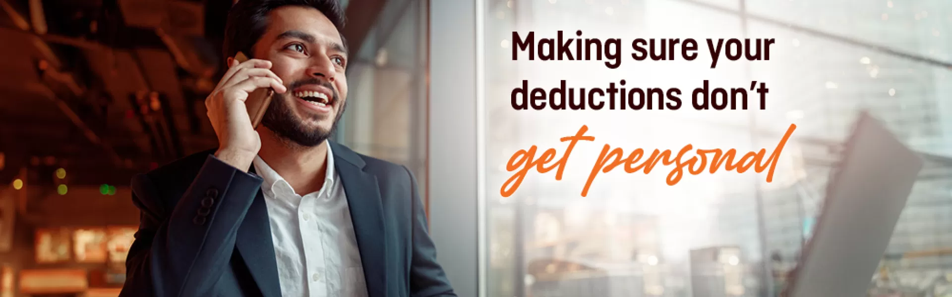 Making sure your deductions dont get personal